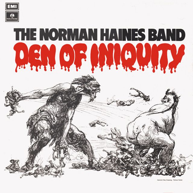 Capa do álbum The Norman Haines Band da banda Den Of Iniquity
