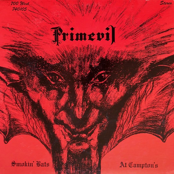 Capa do álbum Primevil da banda Smokin' Bats at Campton's